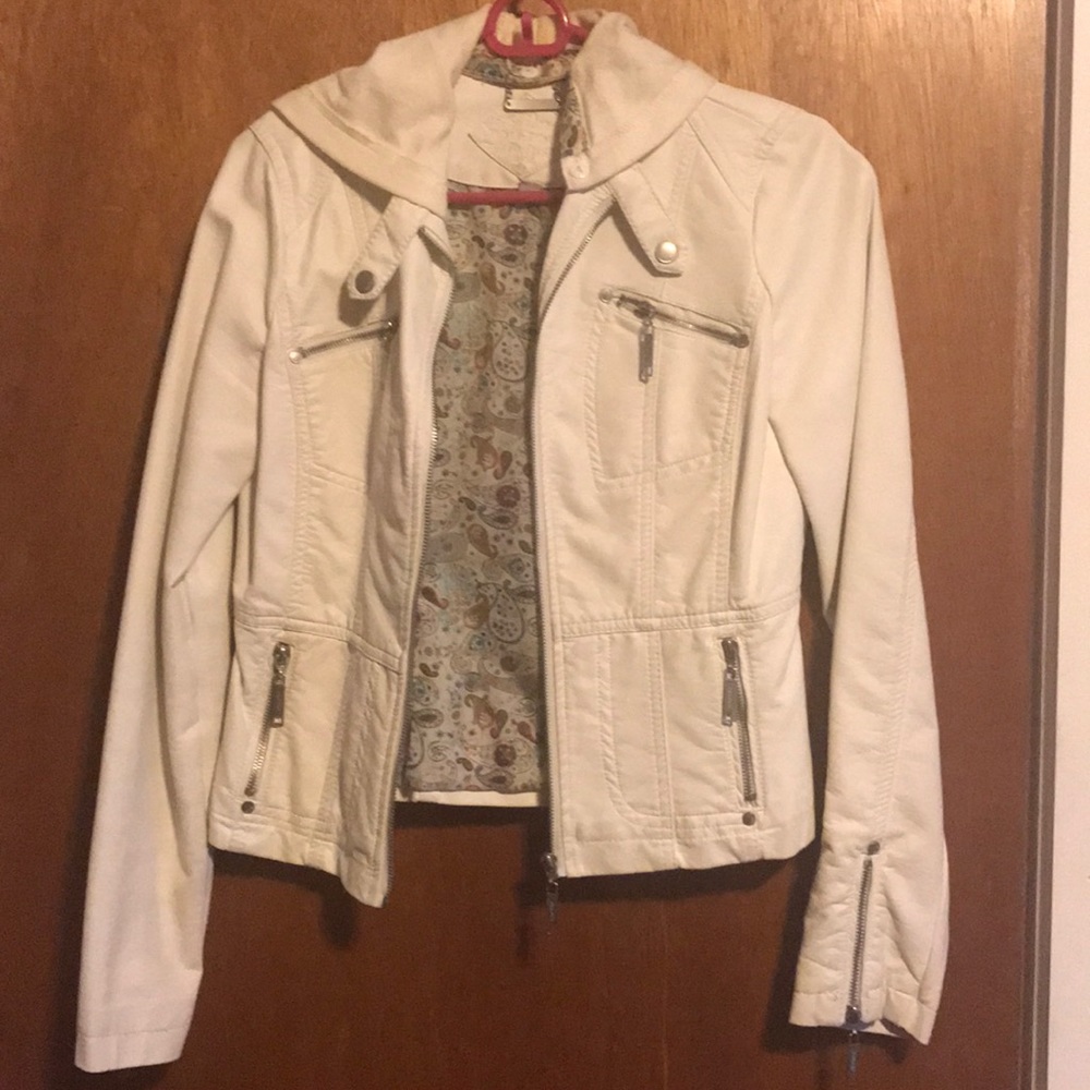 Faux leather jacket